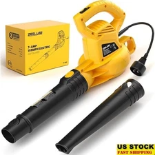Electric Leaf Blower Handheld Corded Lightweight 350 CFM Adjustable Nozzle New