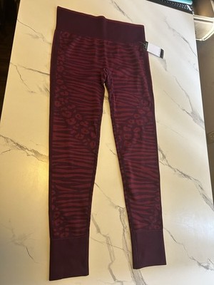 Sofia Active By Sofia Vergara Women s M 8-10 Seamless Animal Print Leggings NWT