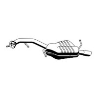 Ernst 670180 EndschalldäMpfer Auspuff Endtopf FüR Mazda 5 (Cr) 1.8 2.0 116/146PS