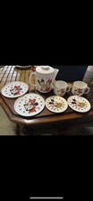 Vintage Walt Disney Tableware For 2 Mickey  Minnie Love Plastic Dishes for Kids