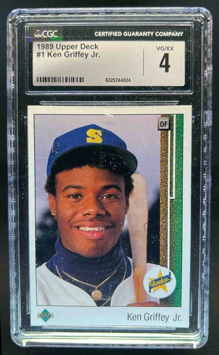 1989 Upper Deck Ken Griffey Jr. Rookie RC #1 Mariners CGC 4