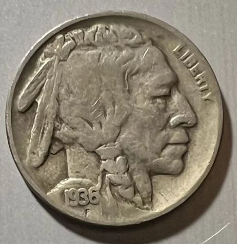 1936 D BUFFALO NICKEL FINE