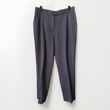 Investments Dark Gray Flat Front Straight Leg Slacks, Dress Pants Size 12P