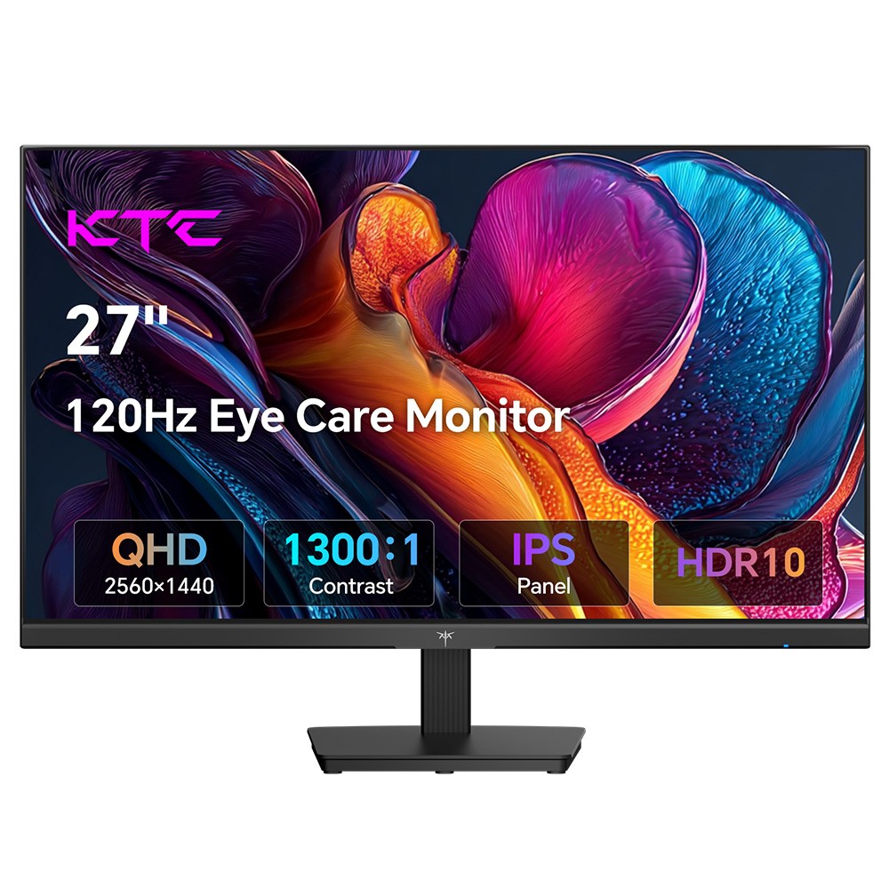 KTC H27D9 27” Gaming Monitor,2K HDR10 Monitors QHD 1440P,100Hz/120Hz Gaming PC