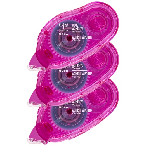 Tombow 62149 Mono Adhesive Dots Applicator Refills, 3-Pack. Easy to Refill for 