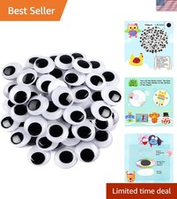 200 Pcs 35mm Self-Adhesive Googly Eyes for Creative Kid's Craft Projects
