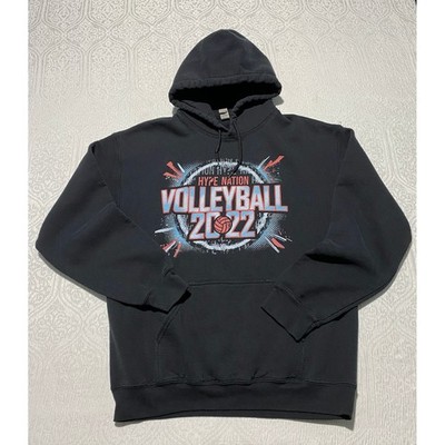 Hype Nation Volleyball 2022 Black Pullover Hoodie Sweatshirt Youth Medium