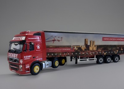 WSI 1:50 Volvo FH3 Globetrotter XL (6x2) & Curtain Trailer Denny Transport