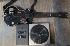Guitar Hero Les Paul Guitar & Turntable PS3 Wireless Strap NO DONGLE