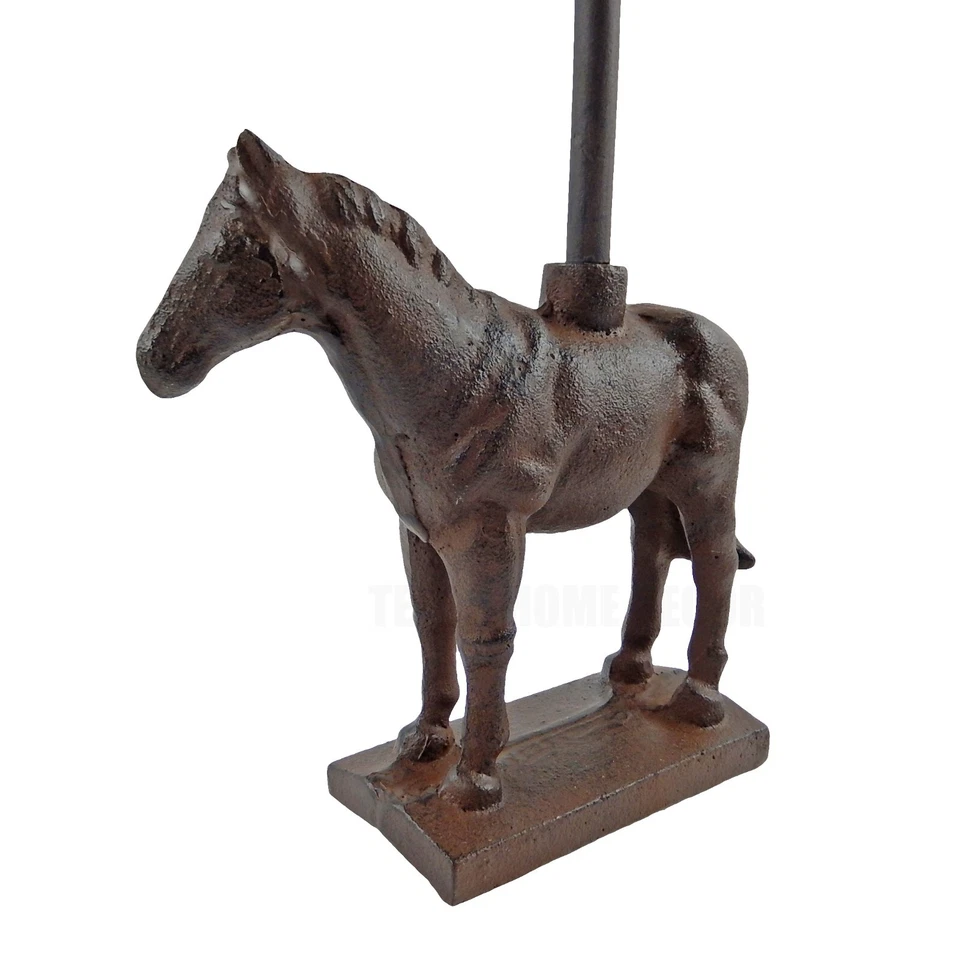 Horse Doorstop Door Porter With Handle Antique Style Cast Iron 17.5 inch Tall - Image 2 of 4