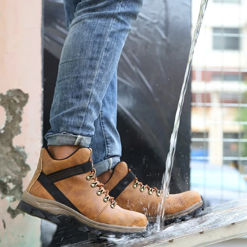 Mens Waterproof Work Boots Steel Toe shoes Safety Shoes Indestructible Non Slip - Picture 9 of 19