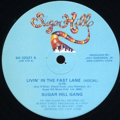 Sugarhill Gang Livin In The Fast Lane Vinyl Single 12inch Sugar Hill Records