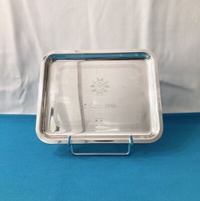 Plateau de service CHRISTOFLE modèle OCEANA métal argenté courrier table bureau