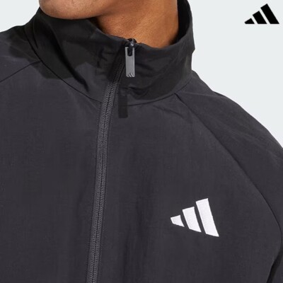 adidas Essential Small Logo Windbreaker Men Sports Jacket Casual