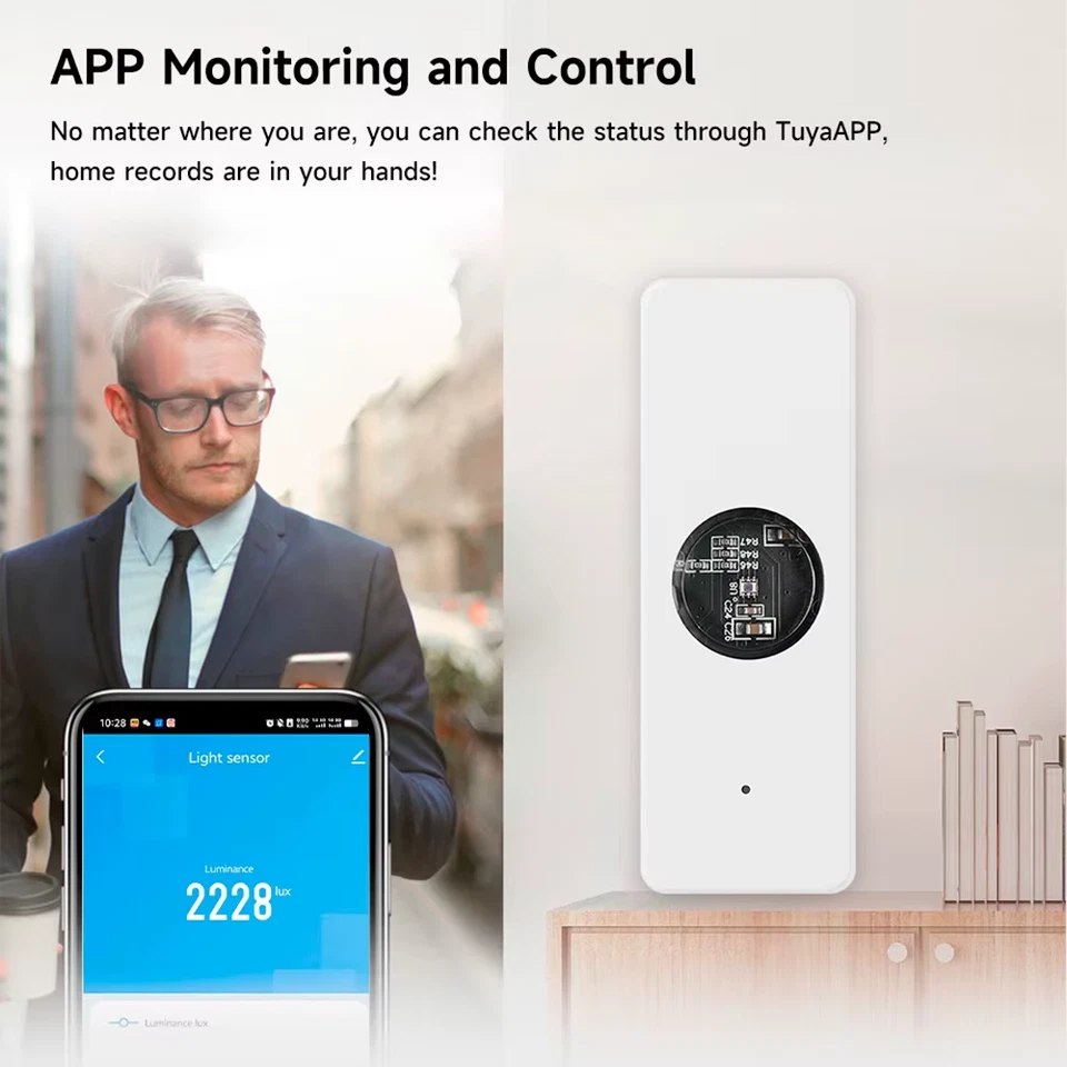 Tuya Zigbee Light Sensor Luminance Sensor Illumination Brightness Detector Smart - Image 3 of 4