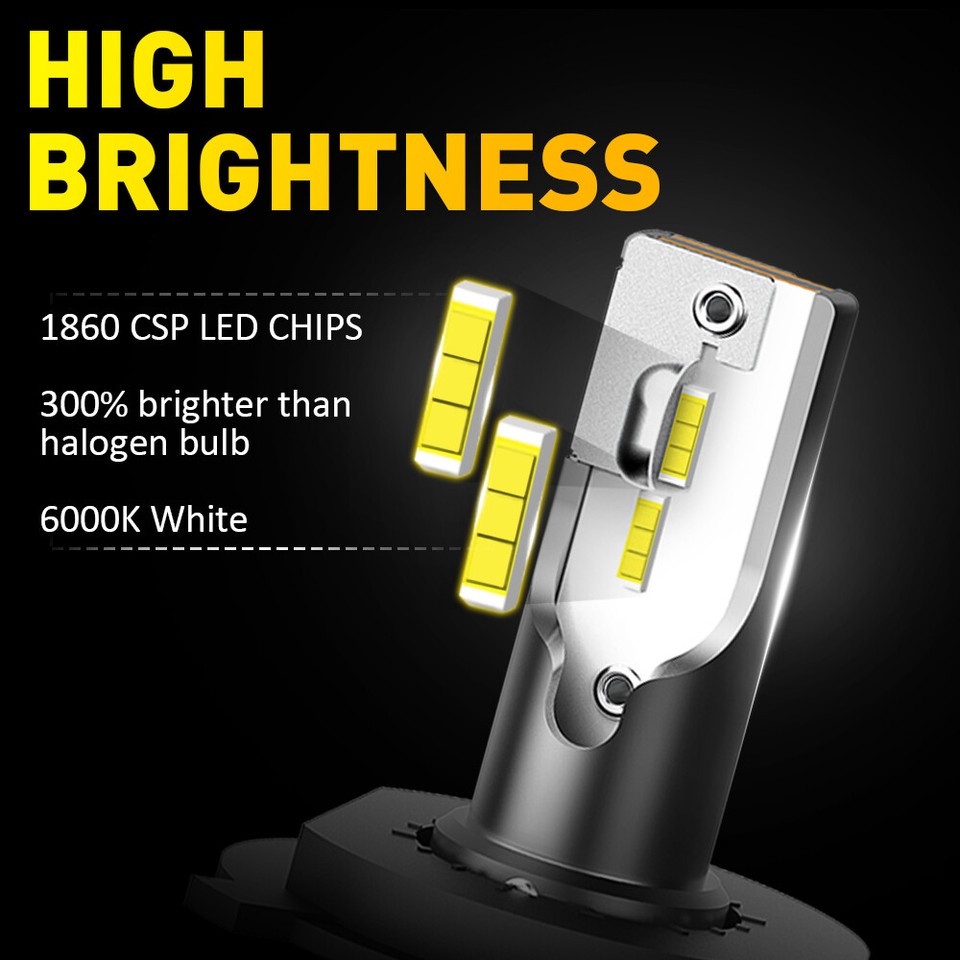 2x AUXITO H4 9003 Super White 80000LM Kit LED Headlight Bulb High Low Beam Combo 2x AUXITO H4 9003 Super White 80000LM Kit LED Headlight Bulb High Low Beam Combo