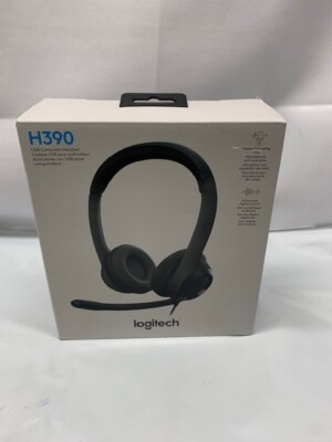 Logitech H390 Wired Headset for PC/Laptop Stereo Headphones w/ Noise Cancelling