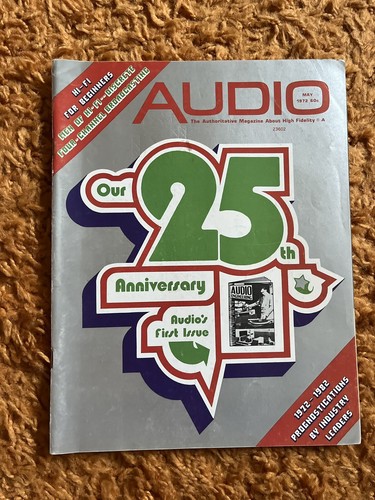 Zeitschrift "Audio" 1972 25th Anniversary Ausgabe