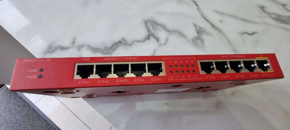 MIKROTIK  RB2011iL-IN 5xEthernet, 5xGigabit Ethernet, Router OS Level 4, LAN - Image 4 of 4