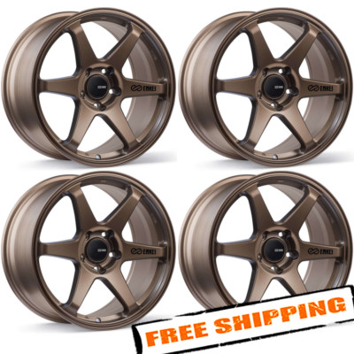 Enkei 539-880-6540ZP Set of 4 18x8 5x4.5 40mm 72.6mm T6R Matte