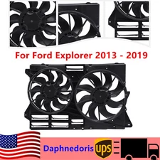Engine Radiator Cooling Fan Assembly For 2013 2014 2015 2016-2019 Ford Explorer
