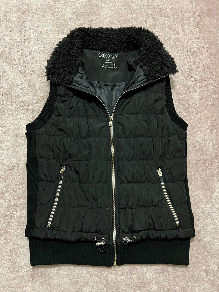 Ladies Sleeveless Puffer Jacket - Black