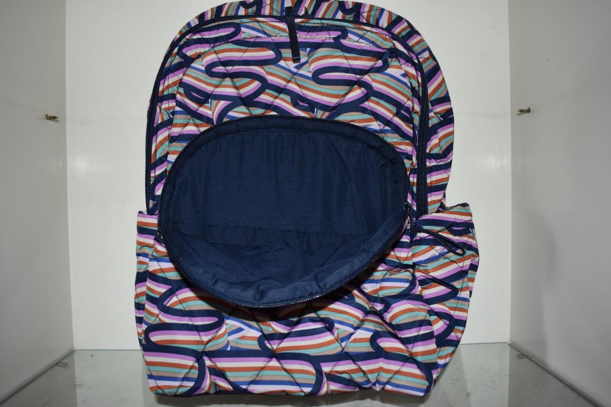 Vera Bradley Essential Large Backpack Retro Ribbons 50780-20342 Vera Bradley Essential Large Backpack Retro Ribbons 50780-20342