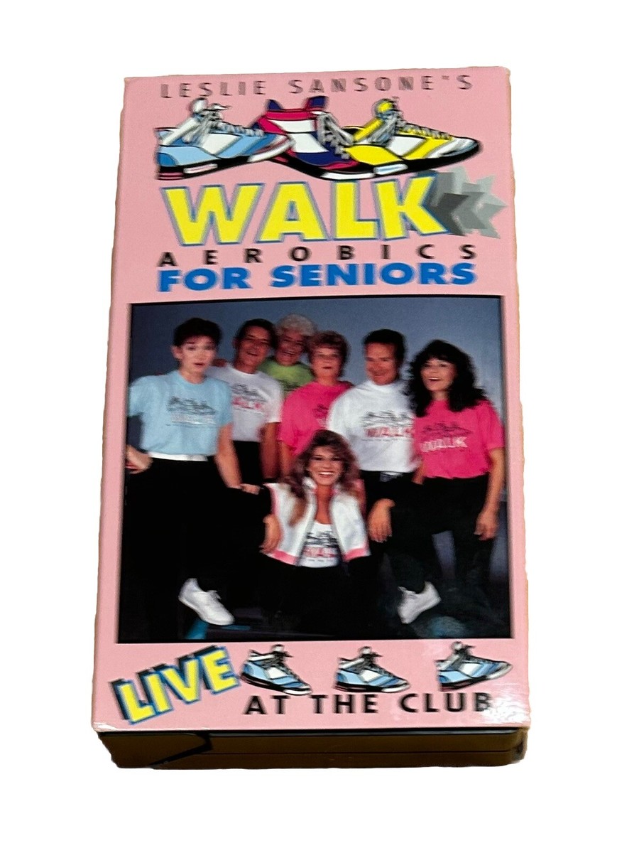 Vintage 1991 Leslie Sansone's Walk Aerobics for Seniors Live at the Club  VHS On