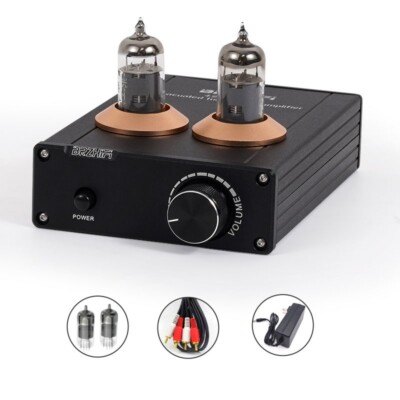 BRZHIFI PAP-6A2 Preamplifier Electronic Tube Audio Amplifier w/12V Power Adapter