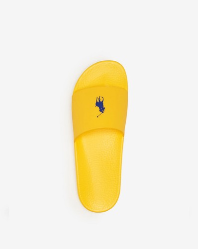 POLO RALPH LAUREN SIGNATURE PONY MEN'S SLIDES COLOR YELLOWFIN SIZE 11D NIB - Picture 2 of 5