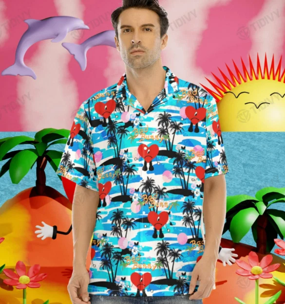 BAD BUNNY SAD HEART Hawaiian Shirt