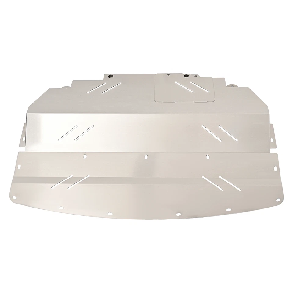 Protector contra salpicaduras bajo cubierta para motor de aluminio Infiniti Q50 Q60 2014-2023 tracción trasera Foto 3 de 4