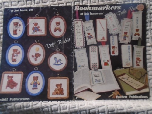 BOOKMARKERS or Framed 23 Designs Embroidery Cross Stitch Book Dale Burdett