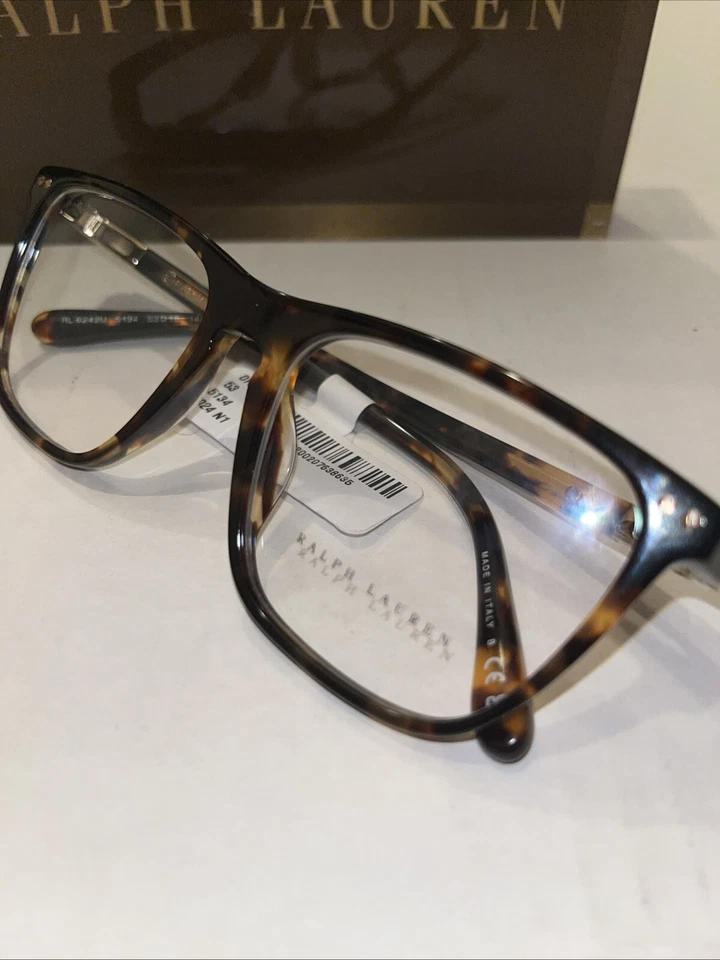 Nuevo Con Etiquetas Ralph Lauren Monturas Anteojos RL6242u 5134 53/16/145 Tortuga Foto 2 de 4