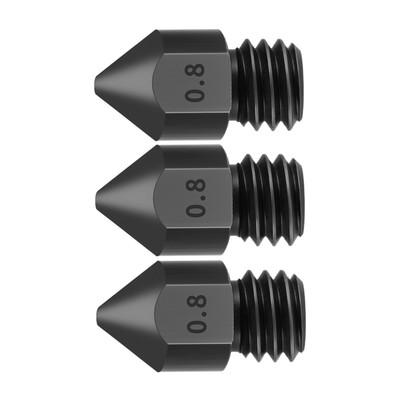 3pcs Hardened Steel Nozzles 0.8mm for 1.75mm filament for Creality Ender Q3J7