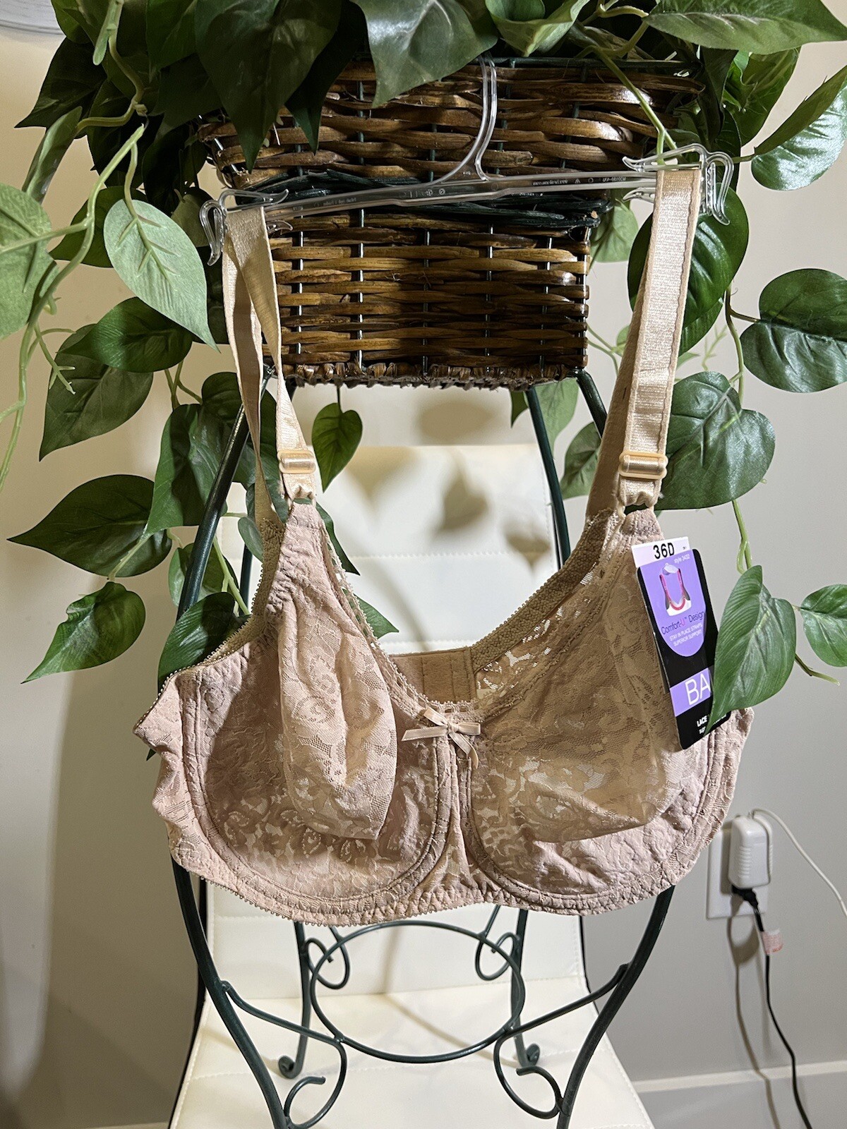 Bali 36D Bra Pink Lace N Smooth Underwire Back Closure 3432 NWT KN eBay