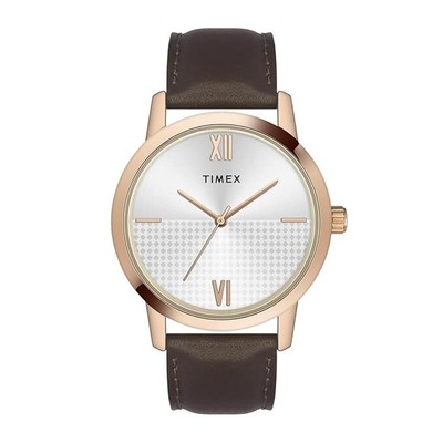TIMEX Analog Dial Silver With Brown Band Men watch-TWTG31SMU03 Free Shipping