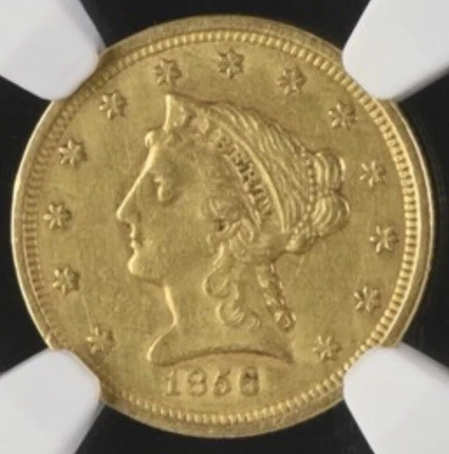 🔥🔥1856 Liberty Head Gold Quarter Eagle $2.50 NGC AU Details!🔥🔥