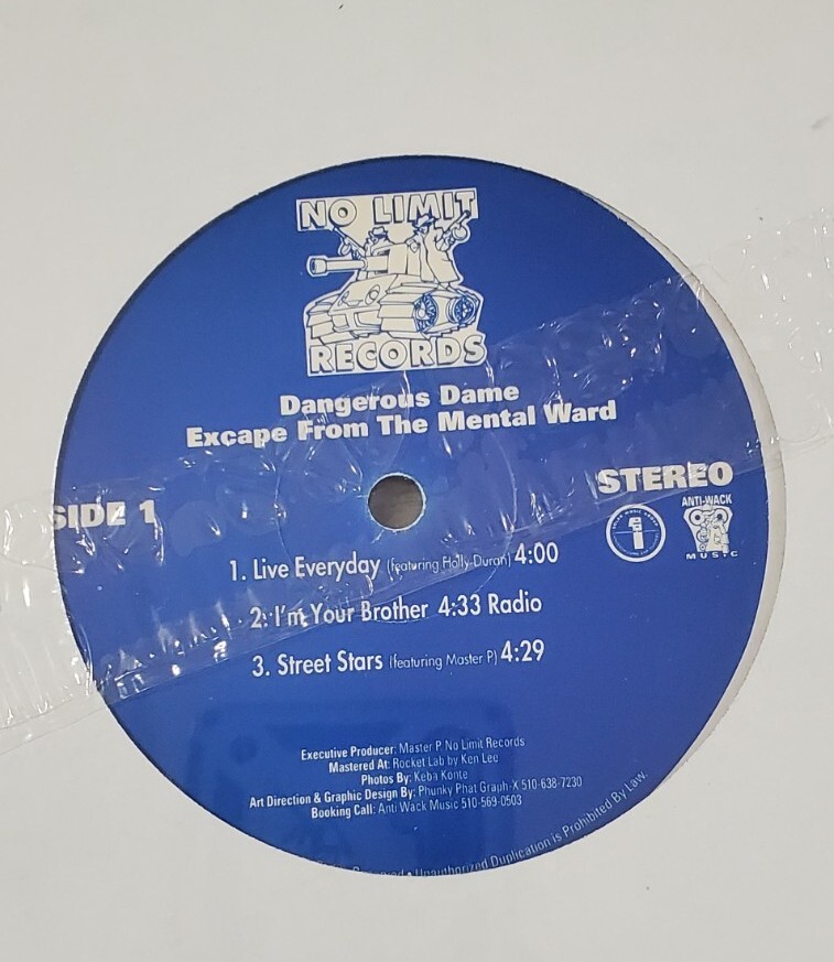 DANGEROUS DAME ESCAPE FROM THE MENTAL WARD LP VINYL RECORD