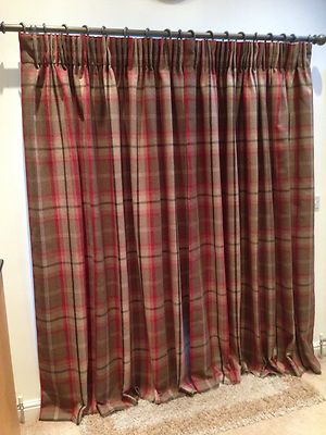 Porter & Stone - Balmoral - rouille - housse de coussin tartan