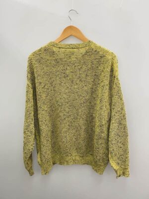 トップス YOKE MESH KNITTED CREWNECK SWEATER YOKE MESH KNITTED CREWNECK SWEATER [YELLOW] - Fresh Service