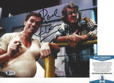 DIRECTOR PAUL VERHOEVEN SIGNED 'TOTAL RECALL' 8x10 MOVIE PHOTO BECKETT BAS COA