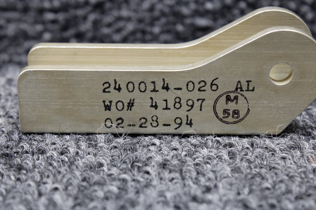 240014-026 Mooney M20 Flap Actuator Bracket RH (New Old Stock)