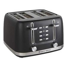 West Bend Toaster 4 Slice Extra-Wide and Deep Slots with 3 Functions and 7 Sh...