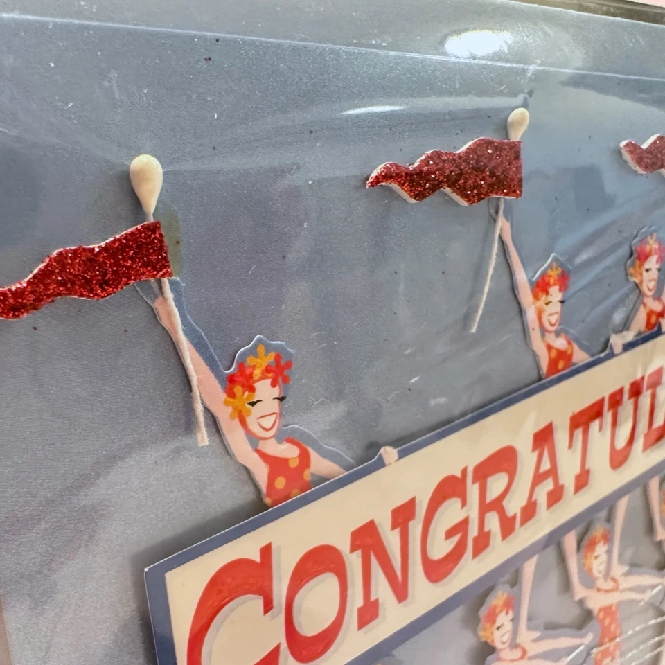 New Congratulations Standing Ovation Vintage Retro 50’s Style Art Greeting Card - Image 4 of 4