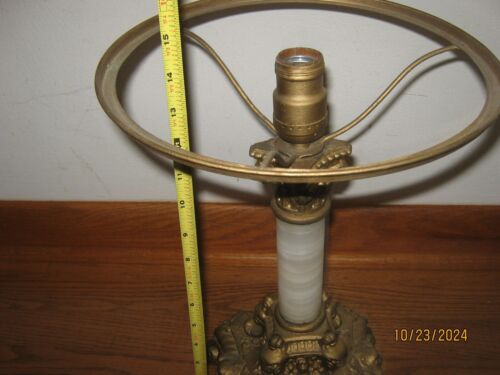 Antique Original Table Lamp Base has Angels - AS-IS Read - needs Rewired Vintage - Picture 13 of 18
