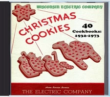 40 BOOKS Wisconsin Electric Company Christmas Cookie Cookbook LOT (1932 to 1973)