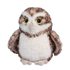 Douglas Orlie Owl Brown  White Plush Stuffed Animal Toy, 7" Tall