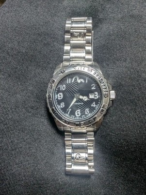 EVISU Automatikuhr schwarzes Zifferblatt Edelstahl aus Japan