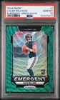2024 PANINI PRIZM EMERGENT GREEN WAVE #1 CALEB WILLIAMS ROOKIE RC PSA 10